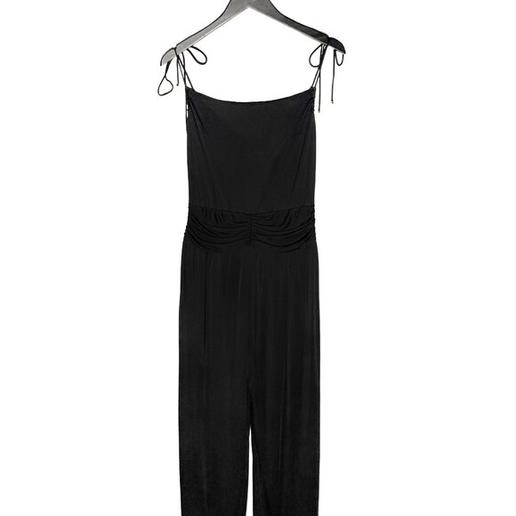 Louis Vuitton Black Ruched Jersey Wide Leg Sleeveless Jumpsuit - Picture 6 of 11
